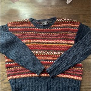 Multi colored sweater so comfy !